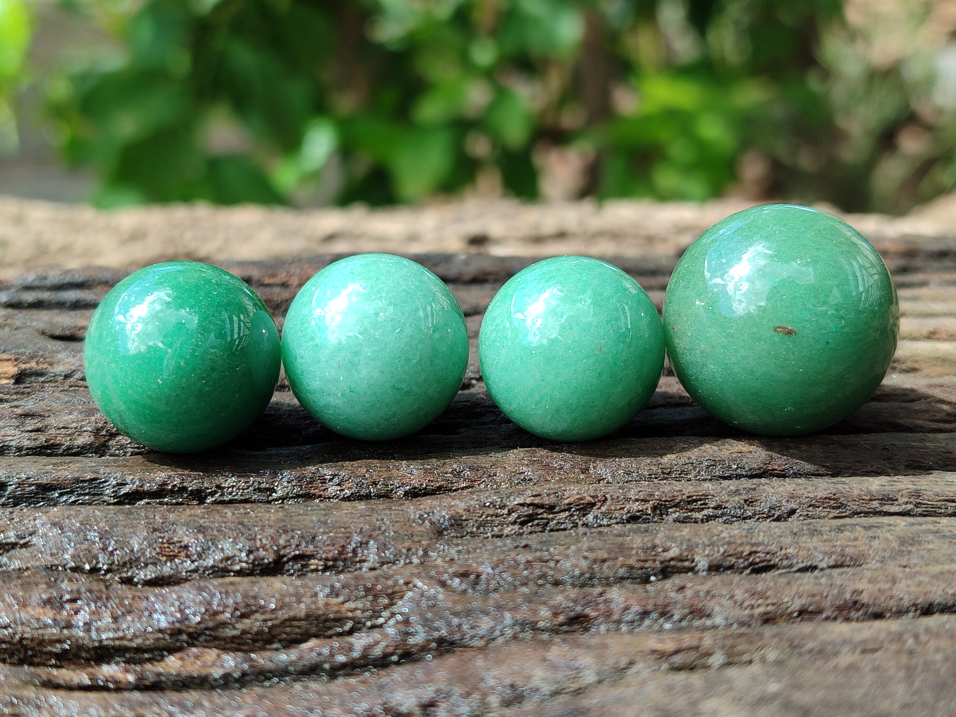 Polished Mini Aventurine Sphere-Balls  - Sold Per Item - From Zimbabwe - Toprock Gemstones and Minerals 