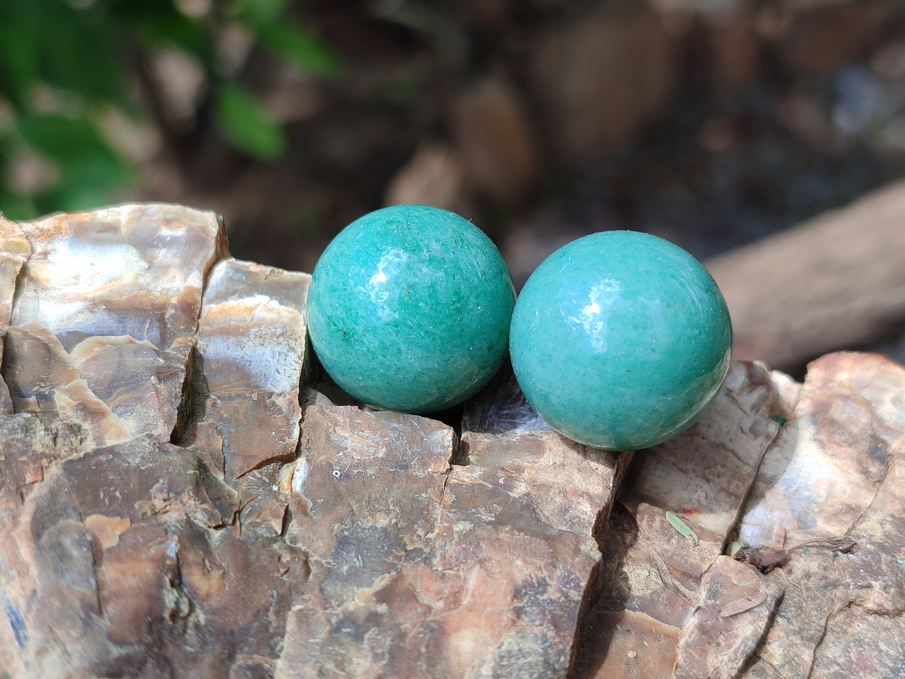 Polished Mini Aventurine Sphere-Balls  - Sold Per Item - From Zimbabwe - Toprock Gemstones and Minerals 