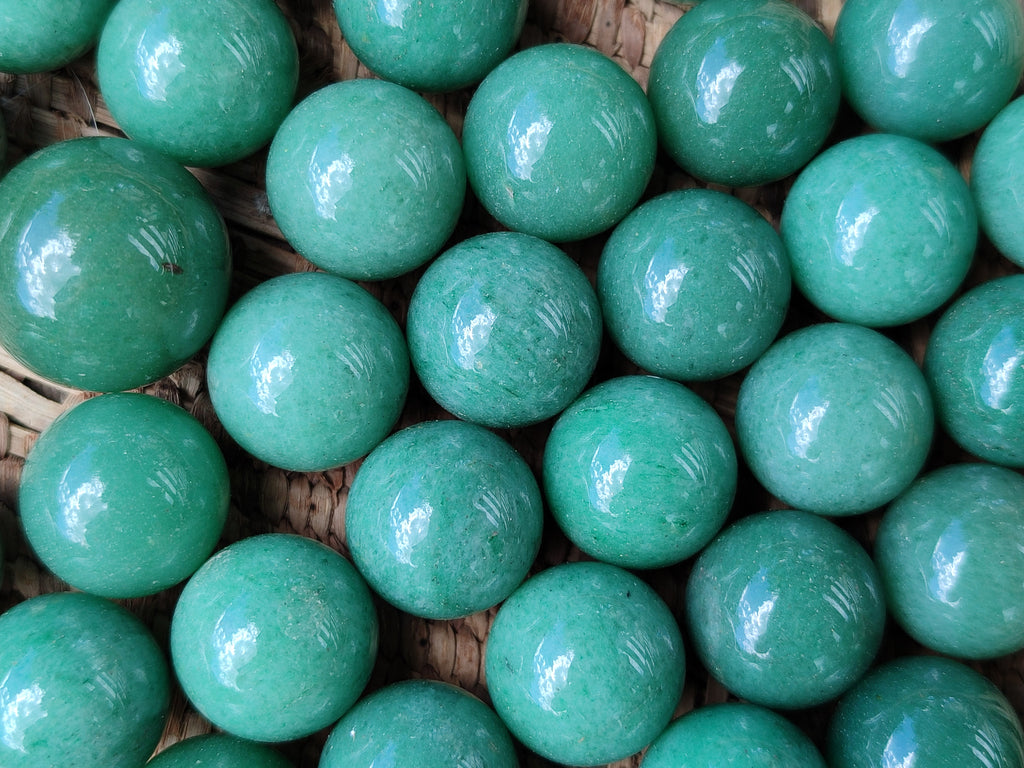 Polished Mini Aventurine Sphere-Balls  - Sold Per Item - From Zimbabwe - Toprock Gemstones and Minerals 