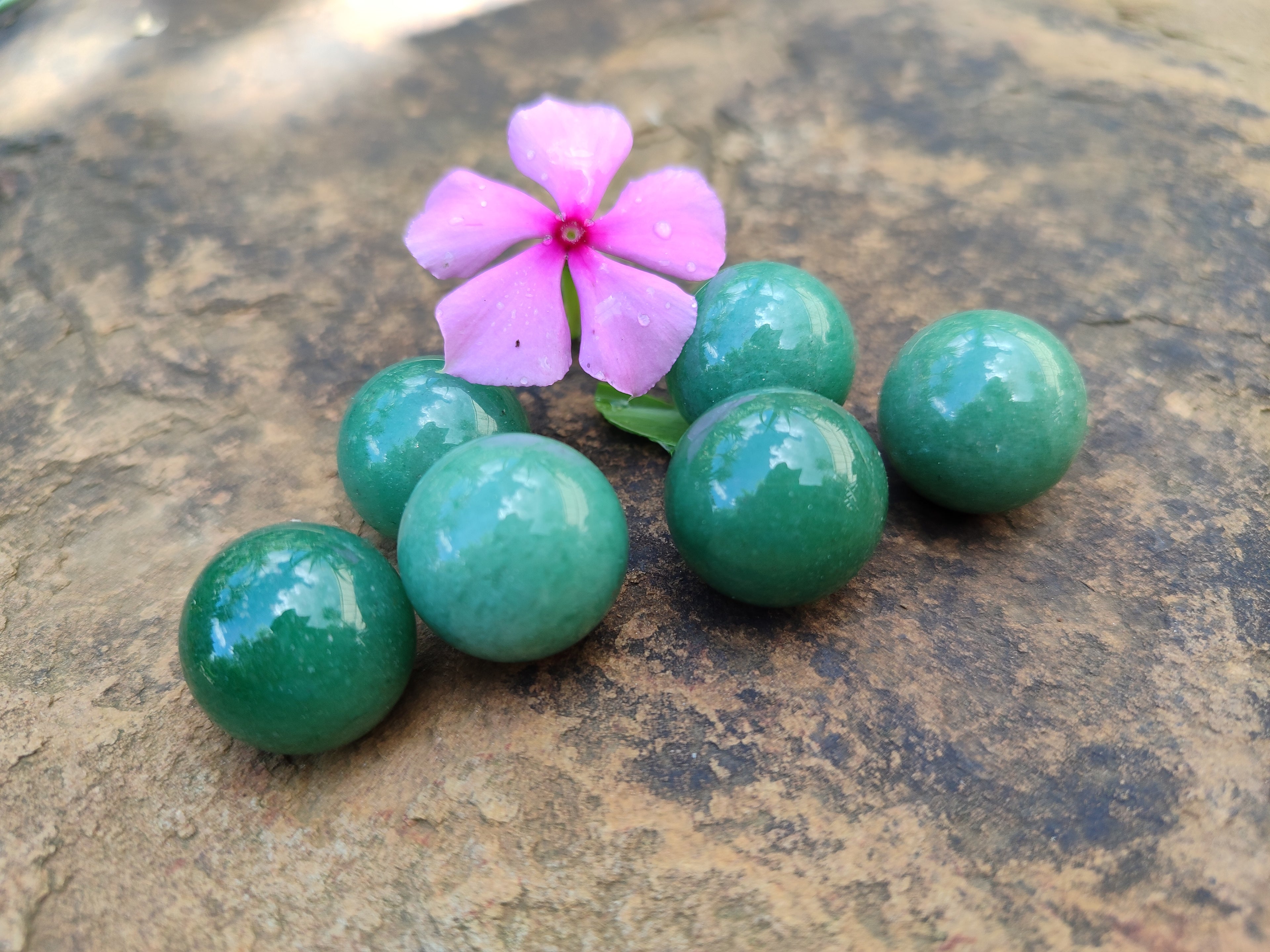 Polished Mini Aventurine Sphere-Balls  - Sold Per Item - From Zimbabwe - Toprock Gemstones and Minerals 