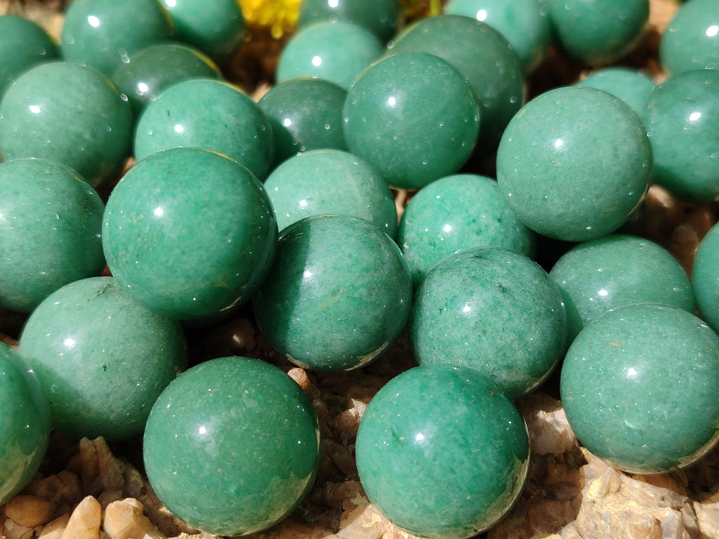 Polished Mini Aventurine Sphere-Balls  - Sold Per Item - From Zimbabwe - Toprock Gemstones and Minerals 
