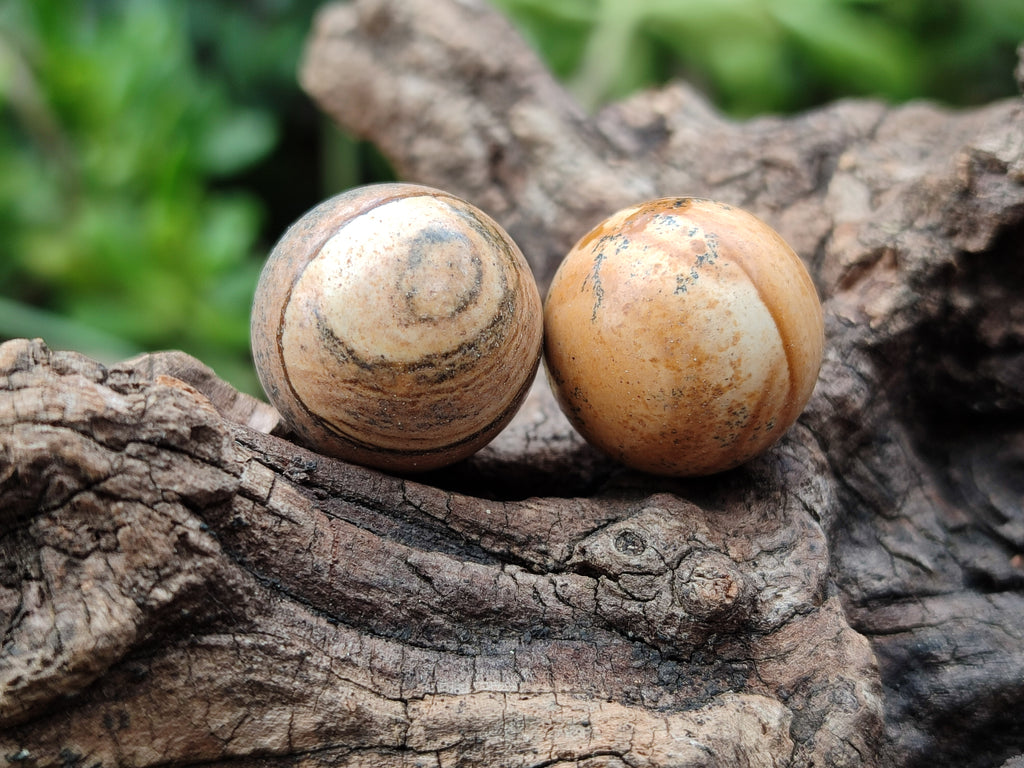 Polished Mini Namibian Desert Picture Stone Jasper Sphere-Balls - Sold Per Item - From Ais-Ais Namibia - Toprock Gemstones and Minerals 