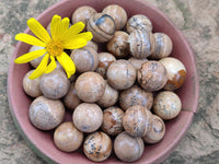 Polished Mini Namibian Desert Picture Stone Jasper Sphere-Balls - Sold Per Item - From Ais-Ais Namibia - Toprock Gemstones and Minerals 