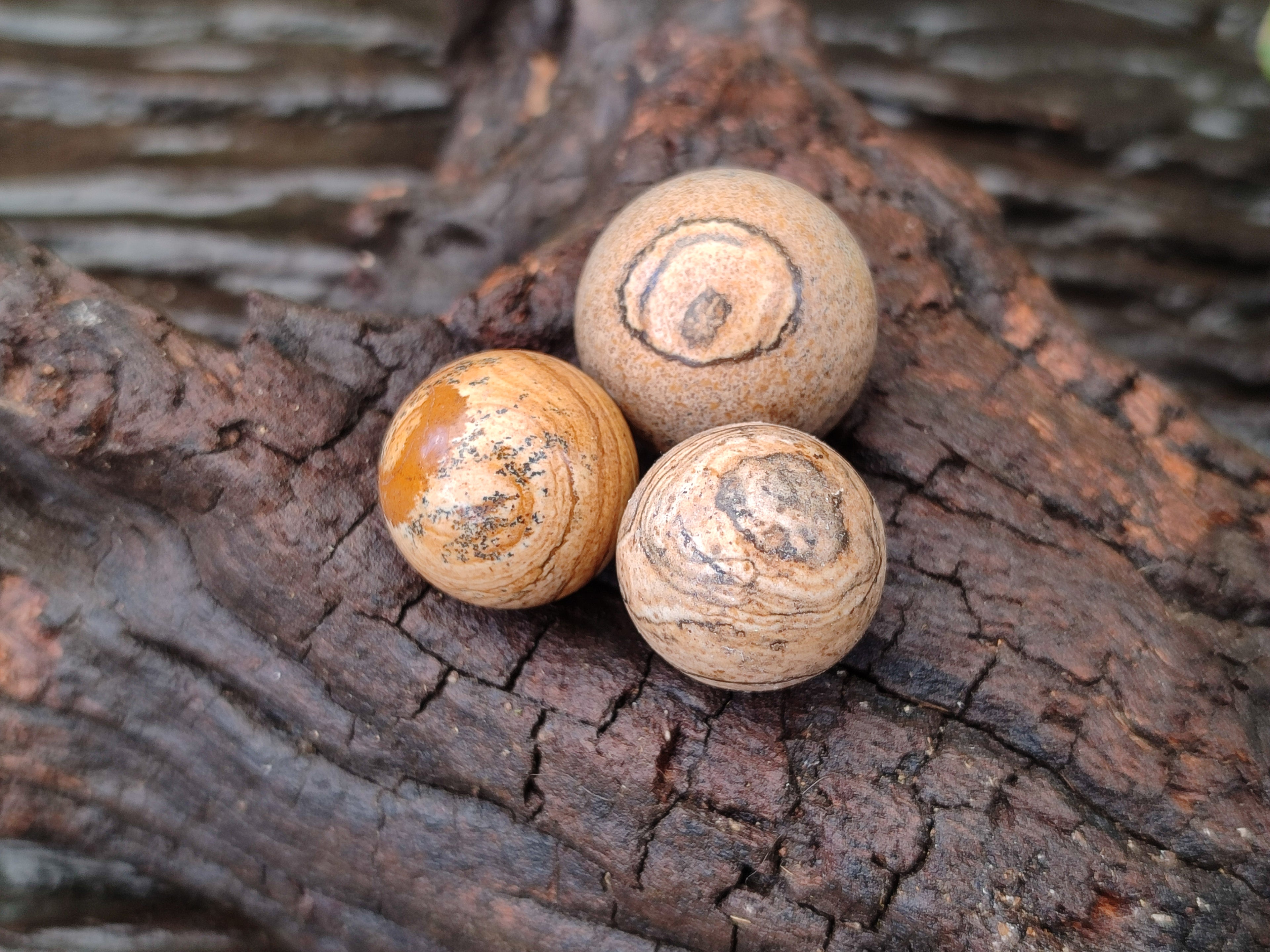 Polished Mini Namibian Desert Picture Stone Jasper Sphere-Balls - Sold Per Item - From Ais-Ais Namibia - Toprock Gemstones and Minerals 