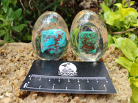 Polished Turquenite Howlite Egg In Resin - Sold Per Item - From China - Toprock Gemstones and Minerals 
