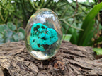 Polished Turquenite Howlite Egg In Resin - Sold Per Item - From China - Toprock Gemstones and Minerals 