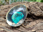 Polished Turquenite Howlite Egg In Resin - Sold Per Item - From China - Toprock Gemstones and Minerals 