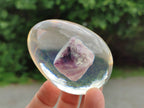 Polished Watermelon Fluorite Egg In Resin - Sold Per Item - From Uis, Namibia - Toprock Gemstones and Minerals 