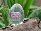 Polished Watermelon Fluorite Egg In Resin - Sold Per Item - From Uis, Namibia - Toprock Gemstones and Minerals 