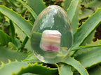 Polished Watermelon Fluorite Egg In Resin - Sold Per Item - From Uis, Namibia - Toprock Gemstones and Minerals 