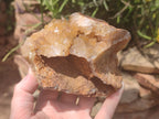 Natural Limonite Quartz Clusters x 3 From Zambia - Toprock Gemstones and Minerals 
