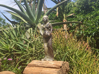 Polished Classic Butter Jade African Woman Waterjar Carving x 1 From South Africa