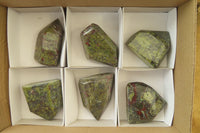 Polished Dragons Blood Stone Points x 6 From Tshipise, South Africa - Toprock Gemstones and Minerals 