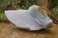 Natural Blue Lace Agate Specimens x 3 From Malawi - Toprock Gemstones and Minerals 
