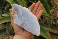 Natural Blue Lace Agate Specimens x 3 From Malawi - Toprock Gemstones and Minerals 