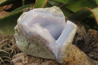 Natural Blue Lace Agate Specimens x 3 From Malawi - Toprock Gemstones and Minerals 
