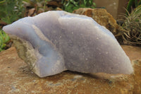 Natural Blue Lace Agate Specimens x 3 From Malawi - Toprock Gemstones and Minerals 