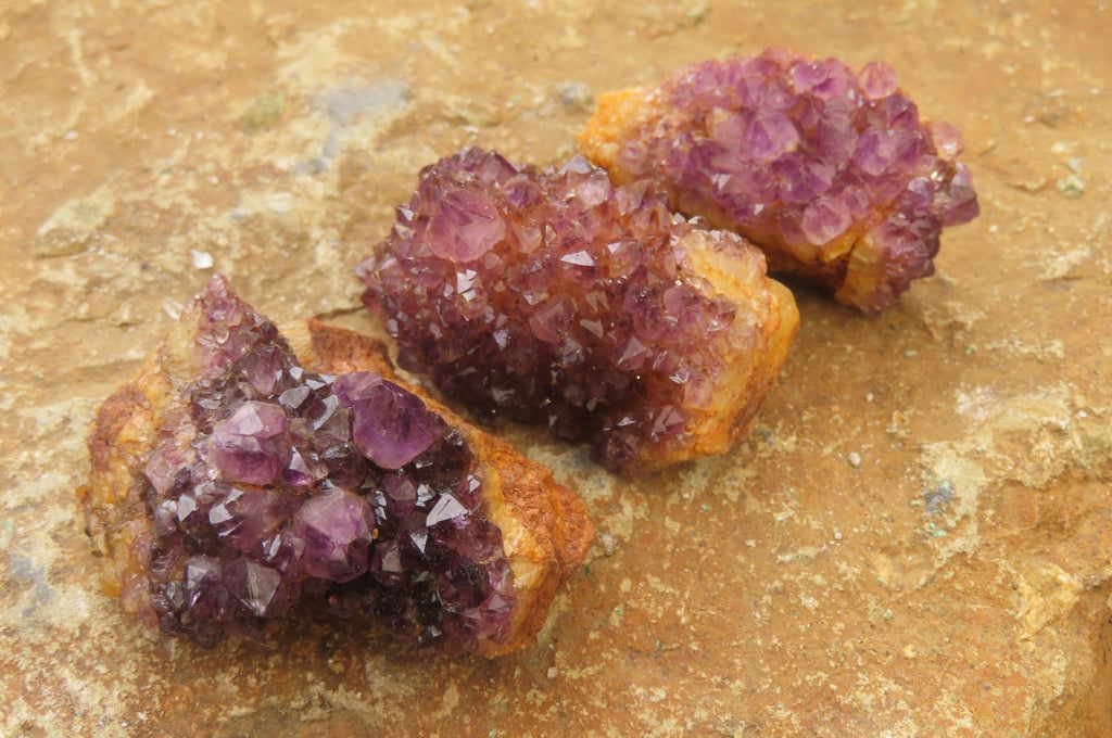 Natural Amethystos Amethyst Specimens x 35 From Kwaggafontein, South Africa - Toprock Gemstones and Minerals 