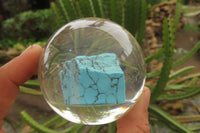 Polished Cobbed Blue Howlite in PVC Resin Paperweight Spheres - sold per item - From Zimbabwe - Toprock Gemstones and Minerals 