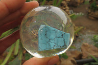 Polished Cobbed Blue Howlite in PVC Resin Paperweight Spheres - sold per item - From Zimbabwe - Toprock Gemstones and Minerals 