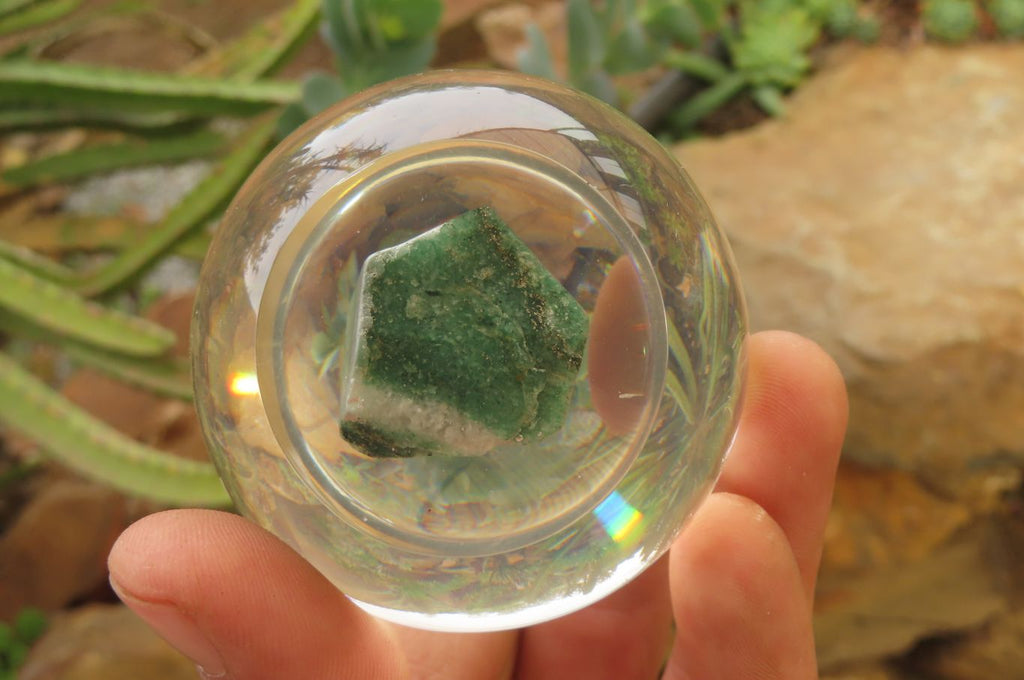Polished Aventurine in PVC Resin Paperweight Spheres - sold per item - From Zimbabwe - Toprock Gemstones and Minerals 