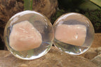 Polished Rose Quartz Free Form in PVC Resin Paperweight Spheres - sold per item - From South Africa - Toprock Gemstones and Minerals 