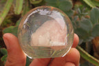 Polished Rose Quartz Free Form in PVC Resin Paperweight Spheres - sold per item - From South Africa - Toprock Gemstones and Minerals 