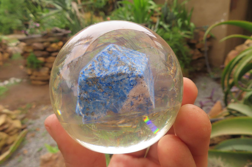 Polished Lapis Lazuli in PVC Resin Paperweight Spheres - sold per item - From Afghanistan - Toprock Gemstones and Minerals 