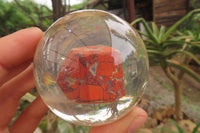 Polished Red Brecciated Jasper in PVC Resin Paperweight Spheres - sold per item - From South Africa - Toprock Gemstones and Minerals 