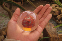 Polished Red Brecciated Jasper in PVC Resin Paperweight Spheres - sold per item - From South Africa - Toprock Gemstones and Minerals 