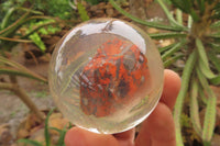 Polished Red Brecciated Jasper in PVC Resin Paperweight Spheres - sold per item - From South Africa - Toprock Gemstones and Minerals 