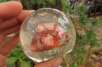 Polished Red Brecciated Jasper in PVC Resin Paperweight Spheres - sold per item - From South Africa - Toprock Gemstones and Minerals 