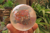 Polished Red Brecciated Jasper in PVC Resin Paperweight Spheres - sold per item - From South Africa - Toprock Gemstones and Minerals 