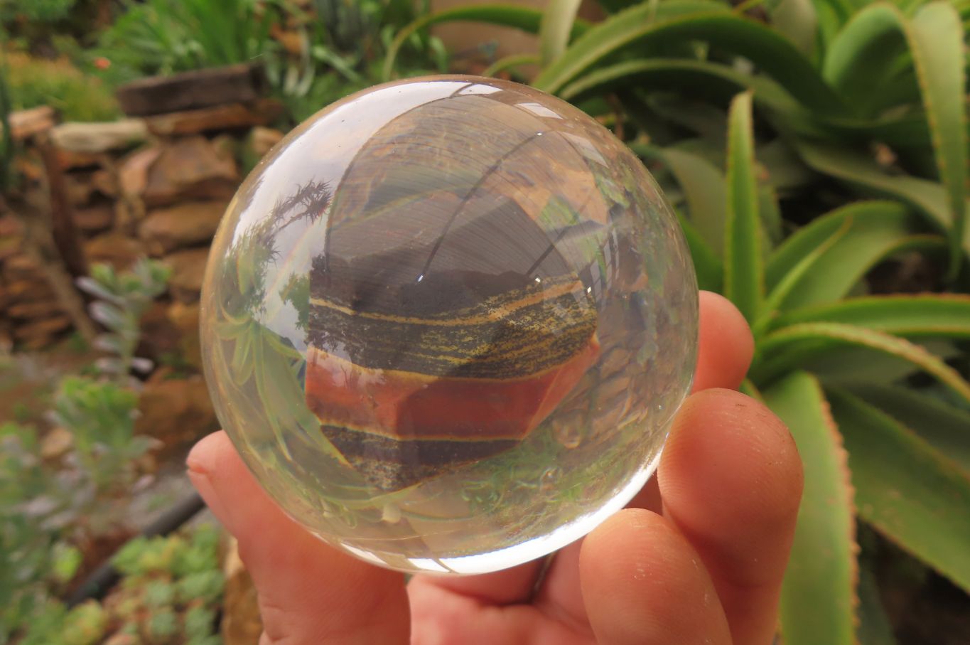 Polished Tiger Iron Jasper in PVC Resin Paperweight Spheres - sold per item - From Australia - Toprock Gemstones and Minerals 