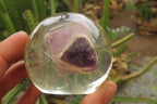 Polished Chevron Amethyst cobbed pieces in PVC Resin Paperweight Spheres - sold per item - From Zambia - Toprock Gemstones and Minerals 