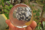 Polished Snowflake Obsidian pieces in PVC Resin Paperweight Spheres - sold per item - From Mexico - Toprock Gemstones and Minerals 