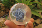 Polished Sodalite cobbed piece in PVC Resin Paperweight Sphere - sold per item - From Namibia - Toprock Gemstones and Minerals 