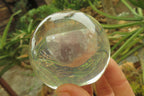 Polished Watermelon Fluorite cobbed piece in PVC Resin Paperweight Sphere - sold per item - From Namibia - Toprock Gemstones and Minerals 