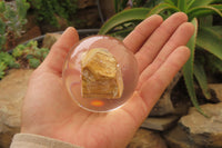 Polished Namibian Desert Picture Stone Jasper cobbed piece in PVC Resin Paperweight Sphere - sold per item - From Namibia