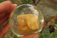 Polished Namibian Desert Picture Stone Jasper cobbed piece in PVC Resin Paperweight Sphere - sold per item - From Namibia