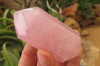 Polished Double Terminated Rose Quartz Points x 12 From Ambatondrazaka, Madagascar - Toprock Gemstones and Minerals 