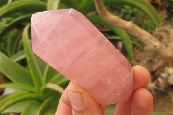 Polished Double Terminated Rose Quartz Points x 12 From Ambatondrazaka, Madagascar - Toprock Gemstones and Minerals 