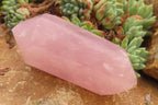 Polished Double Terminated Rose Quartz Points x 12 From Ambatondrazaka, Madagascar - Toprock Gemstones and Minerals 
