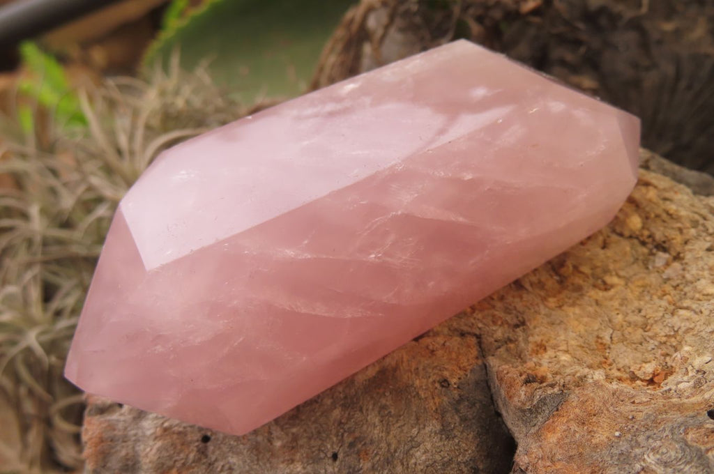 Polished Double Terminated Rose Quartz Points x 12 From Ambatondrazaka, Madagascar - Toprock Gemstones and Minerals 