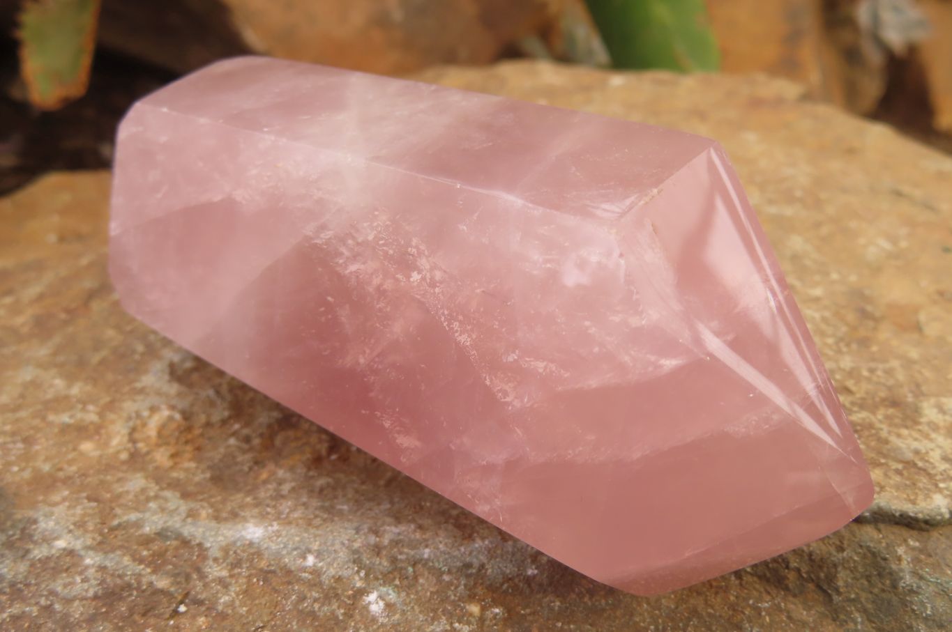 Polished Double Terminated Rose Quartz Points x 12 From Ambatondrazaka, Madagascar - Toprock Gemstones and Minerals 