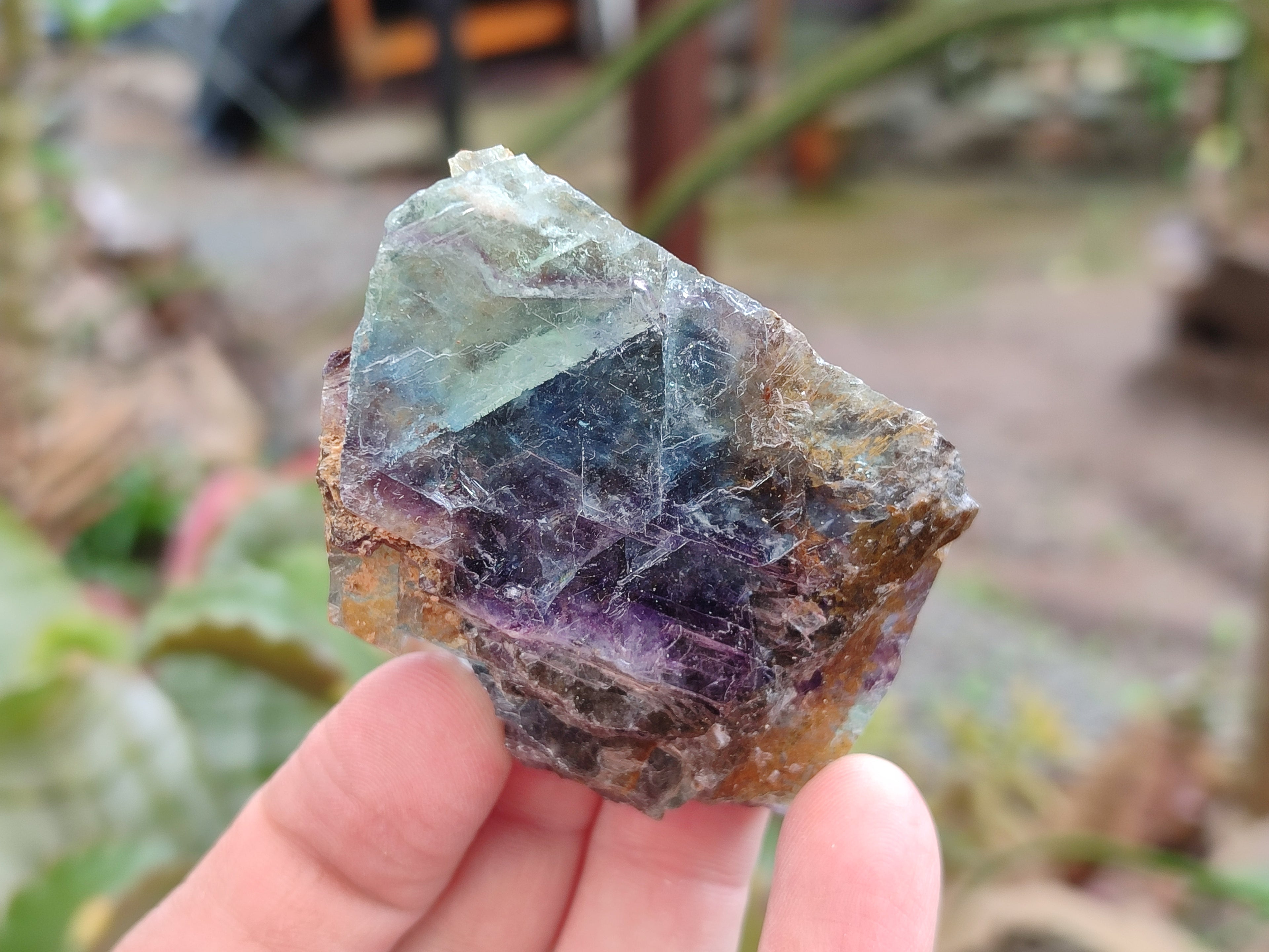 Natural Watermelon Fluorite Cobbed Specimens x 15 From Uis, Namibia - Toprock Gemstones and Minerals 