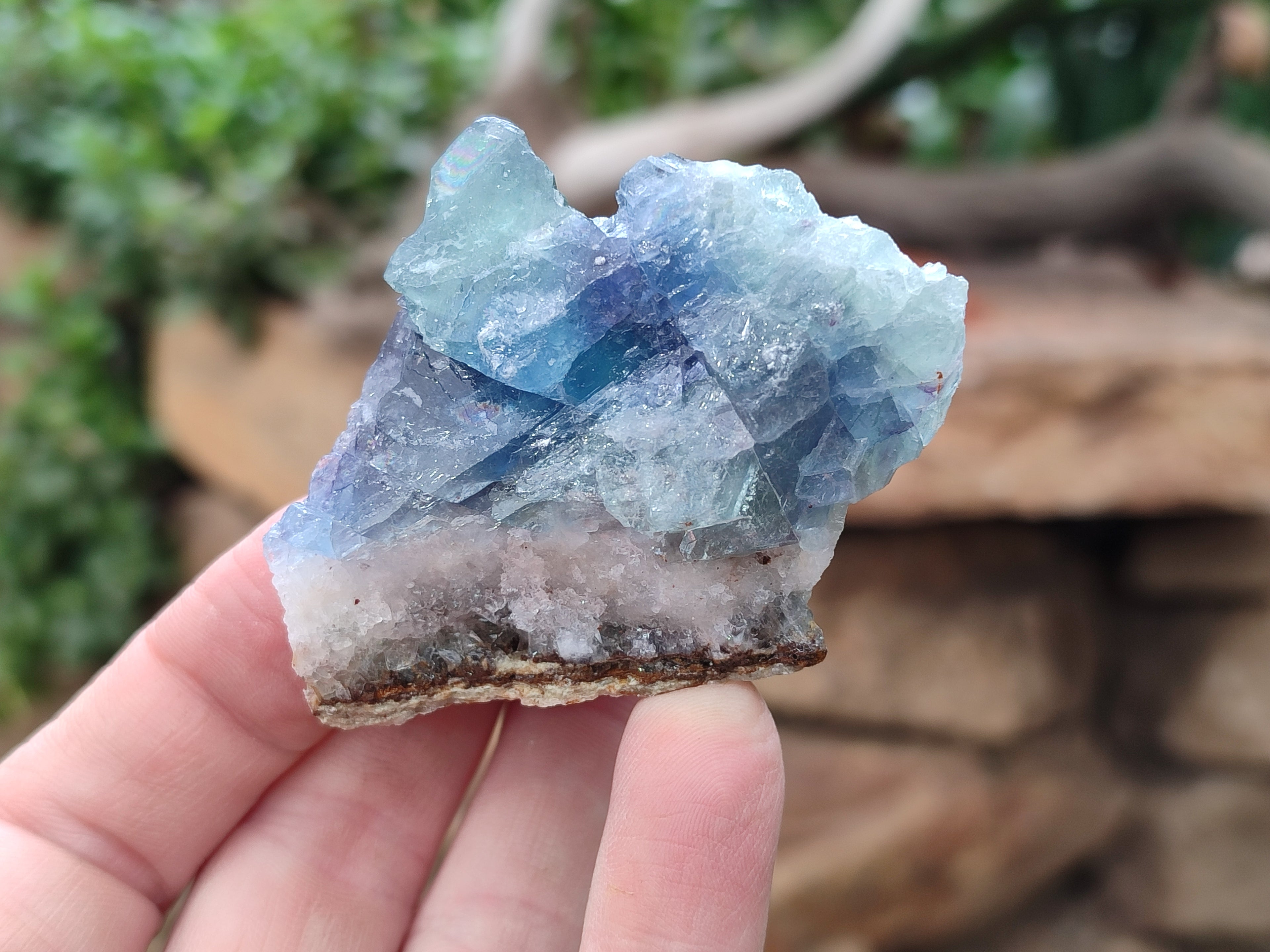 Natural Watermelon Fluorite Cobbed Specimens x 15 From Uis, Namibia - Toprock Gemstones and Minerals 