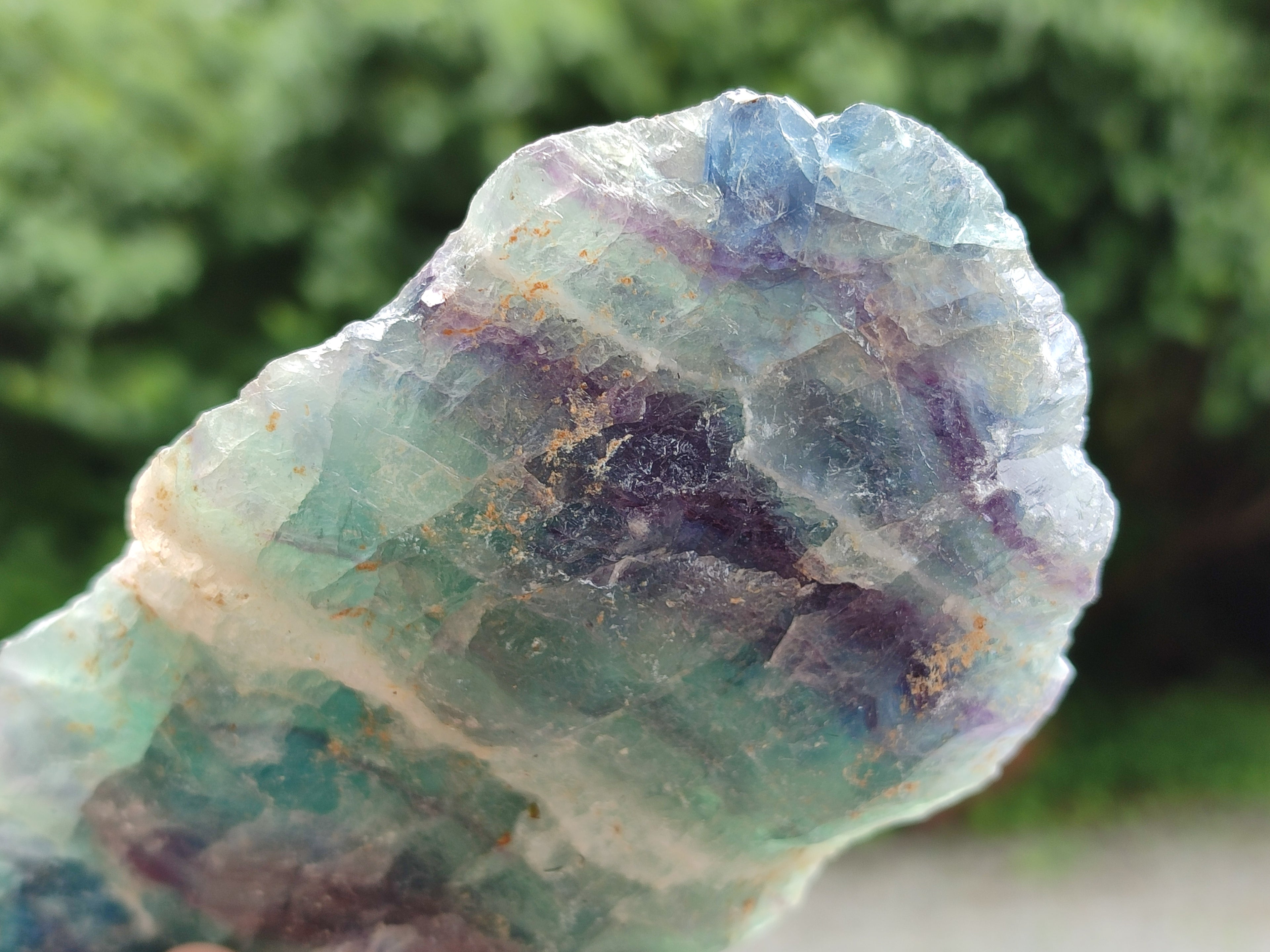 Natural Watermelon Fluorite Cobbed Specimens x 5 From Uis, Namibia - Toprock Gemstones and Minerals 