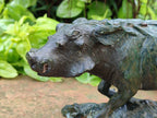 Hand Made Green Verdite Warthog Carving x 1 From Zimbabwe - Toprock Gemstones and Minerals 