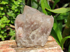 Natural Smokey Phantom Quartz Clusters x 2 From Luena, Congo - Toprock Gemstones and Minerals 